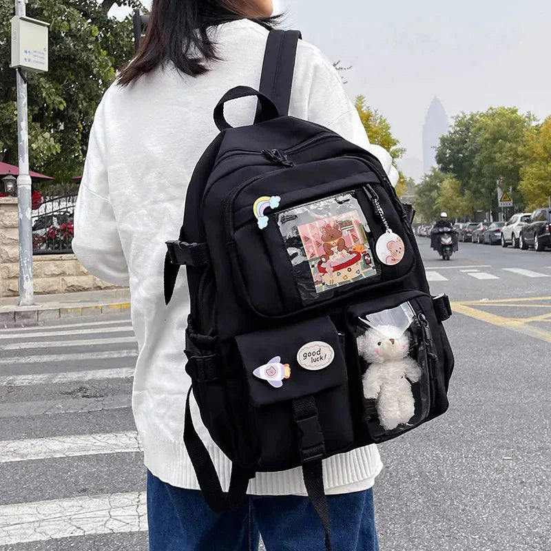 Teddy Multi Pocket School Backpack