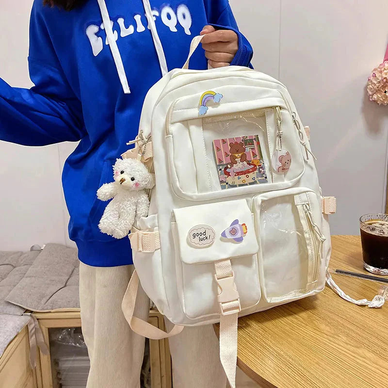 Teddy Multi Pocket School Backpack