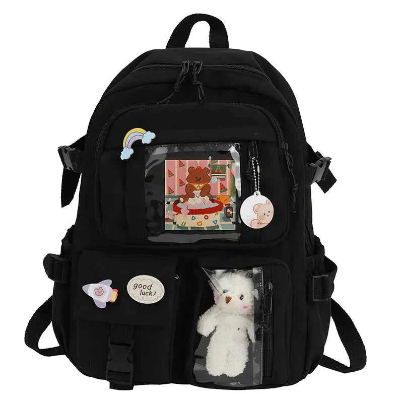 Teddy Multi Pocket School Backpack