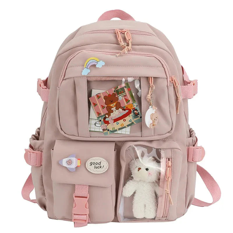Teddy Multi Pocket School Backpack