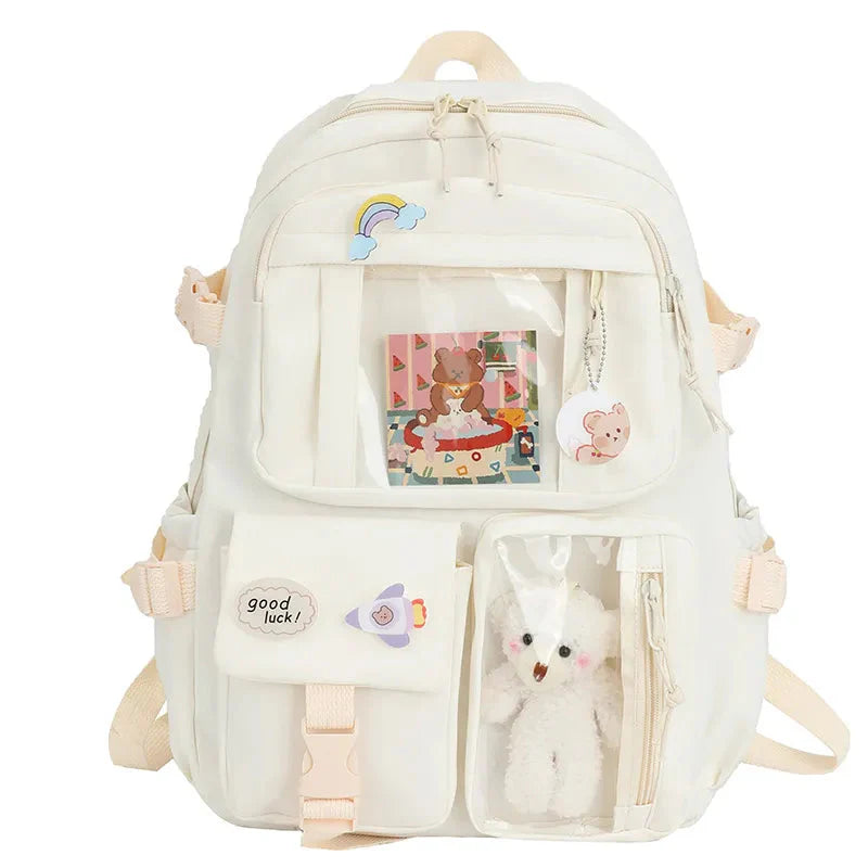 Teddy Multi Pocket School Backpack
